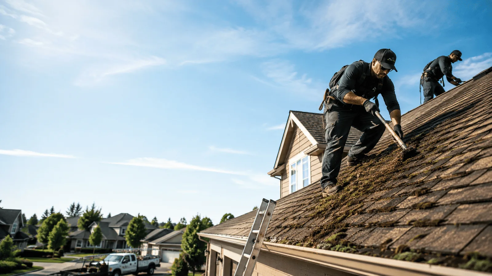 Roof Moss Removal in Mcadoo, TX near me